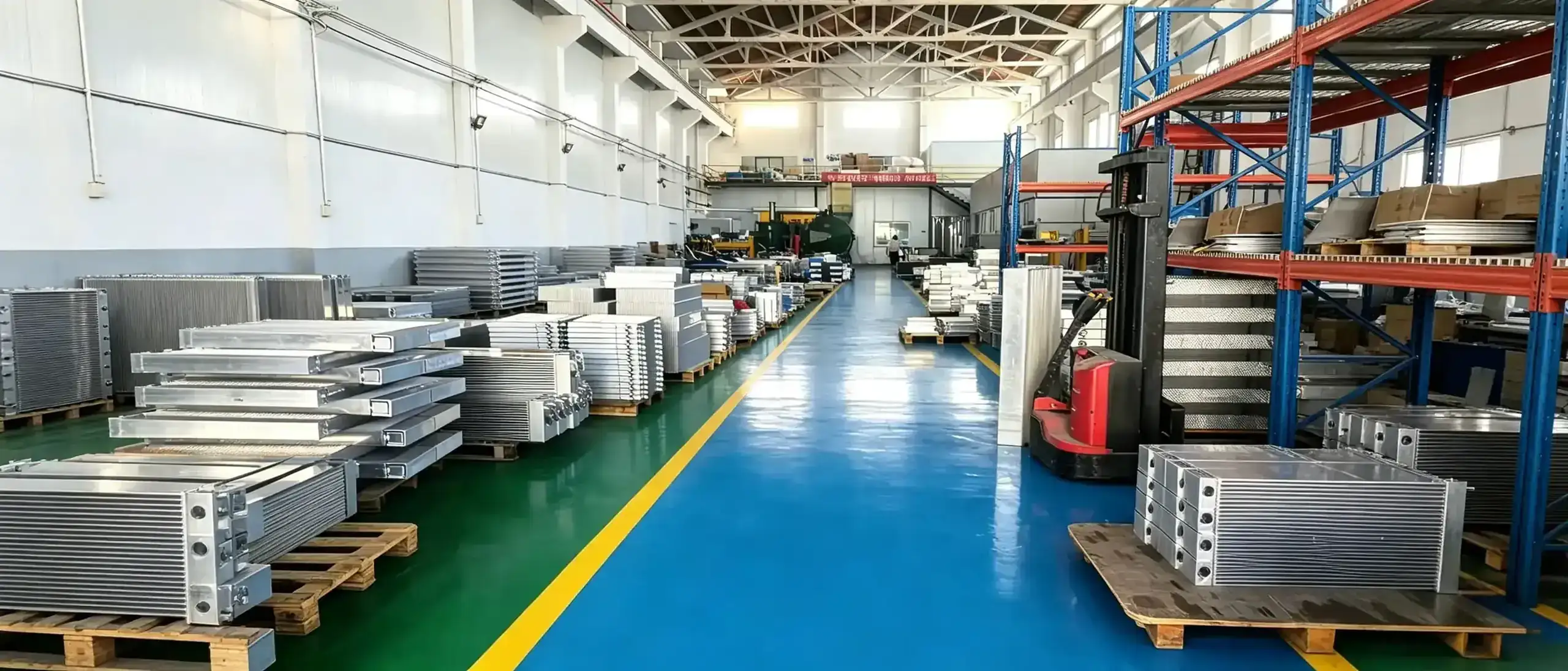 OEM customized aluminum oil cooler mass production line at China direct factory