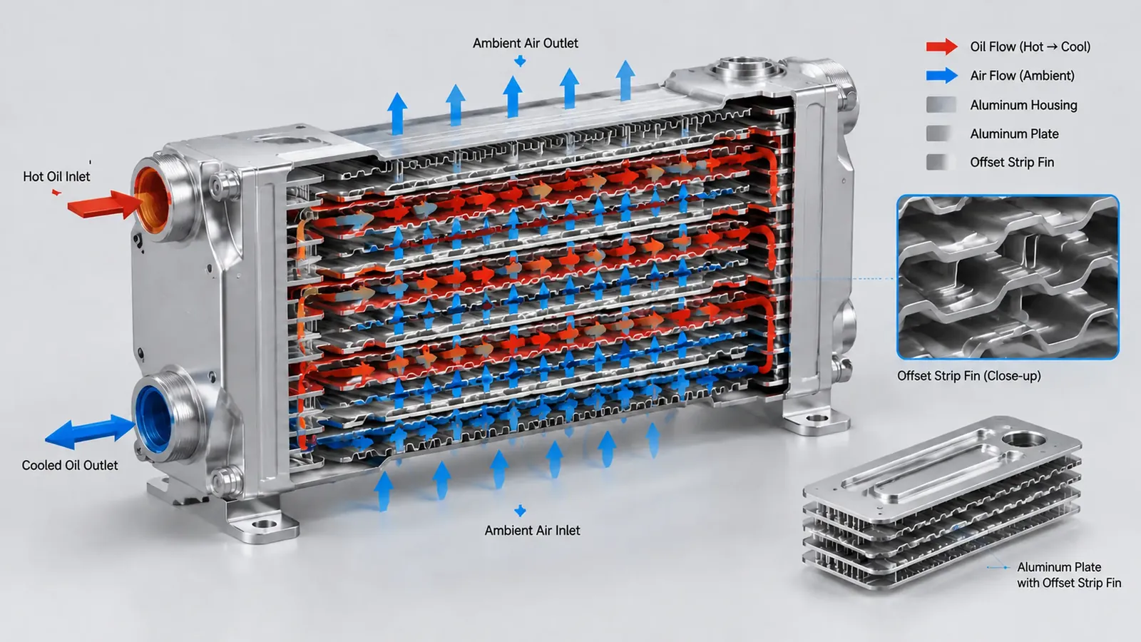 How to Calculate and Size a Bar and Plate Oil Cooler for Industrial Hydraulic Systems?